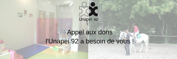 Appel aux dons : soutenez l’Unapei 92 !