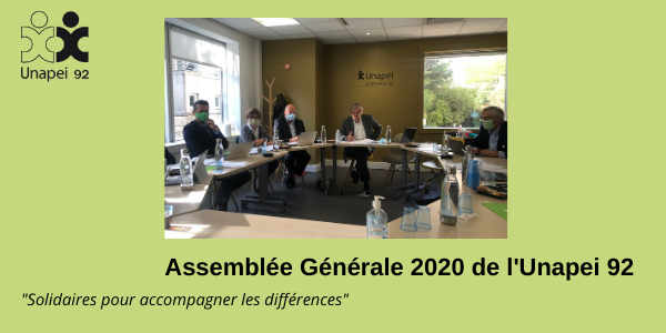 Assemblée Générale 2020 Unapei 92 : solidaires pour accompagner les différences