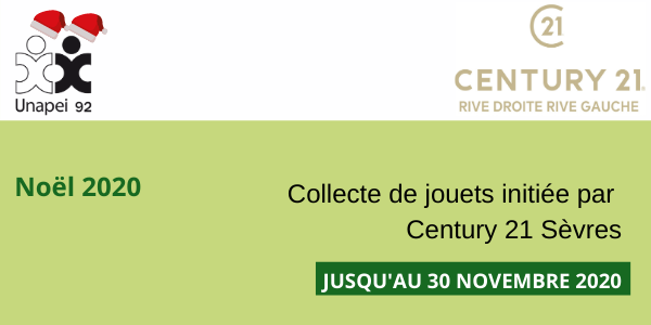 Noël 2020 : collecte de jouets organisée par Century 21 Sèvres