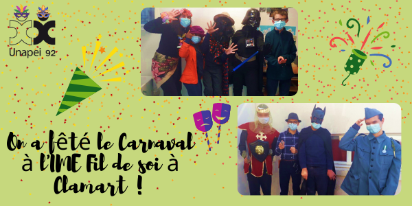 Carnaval à l’IME Fil de soi Unapei 92 à Clamart