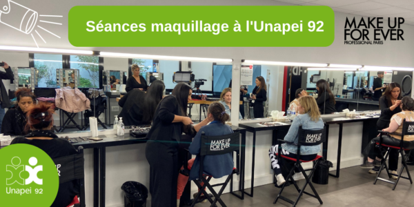 Séances maquillage chez Make up FOR EVER pour les personnes accompagnées par l’ESAT de Meudon  