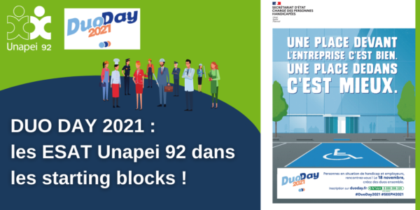 DUO DAY 2021 : Les ESAT Unapei 92 dans les starting-blocks !
