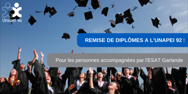 Alexandre, Gilles, Héloïse, Mohammed, Rayane et Véronique,  les diplômés de l’ESAT Garlande.