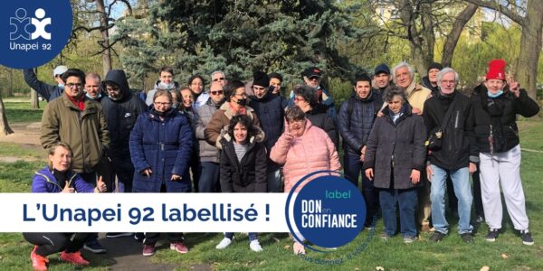 Le label Don en Confiance décerné à l’Unapei 92