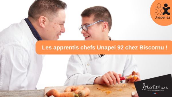 Les apprentis chefs Unapei 92 chez Biscornu !