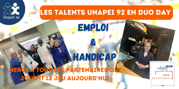 Les Talents Unapei 92 au Duo Day 2023… Merci à tous les partenaires !